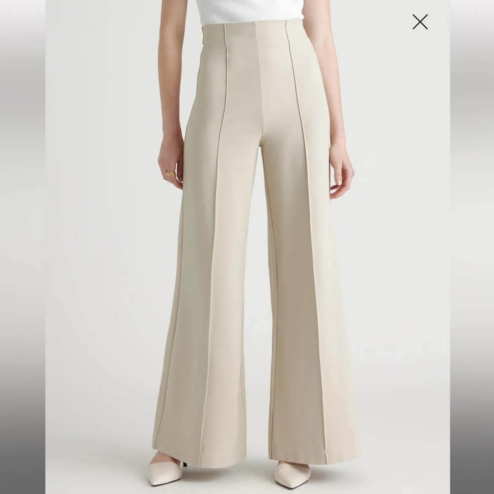 Quince Ultra-Stretch Ponte Super Wide Leg Pant - Medium